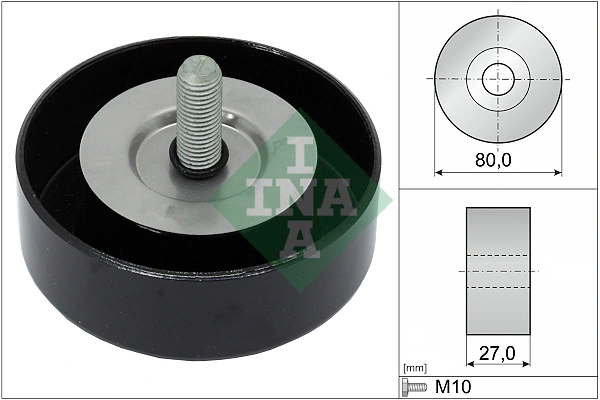 Deflection/Guide Pulley, V-ribbed belt